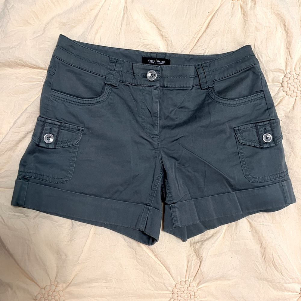White House Black Market Green Shorts Size 6.